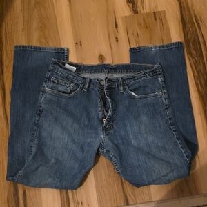 Levi's Straight Fit Denim Jeans in Medium Blue